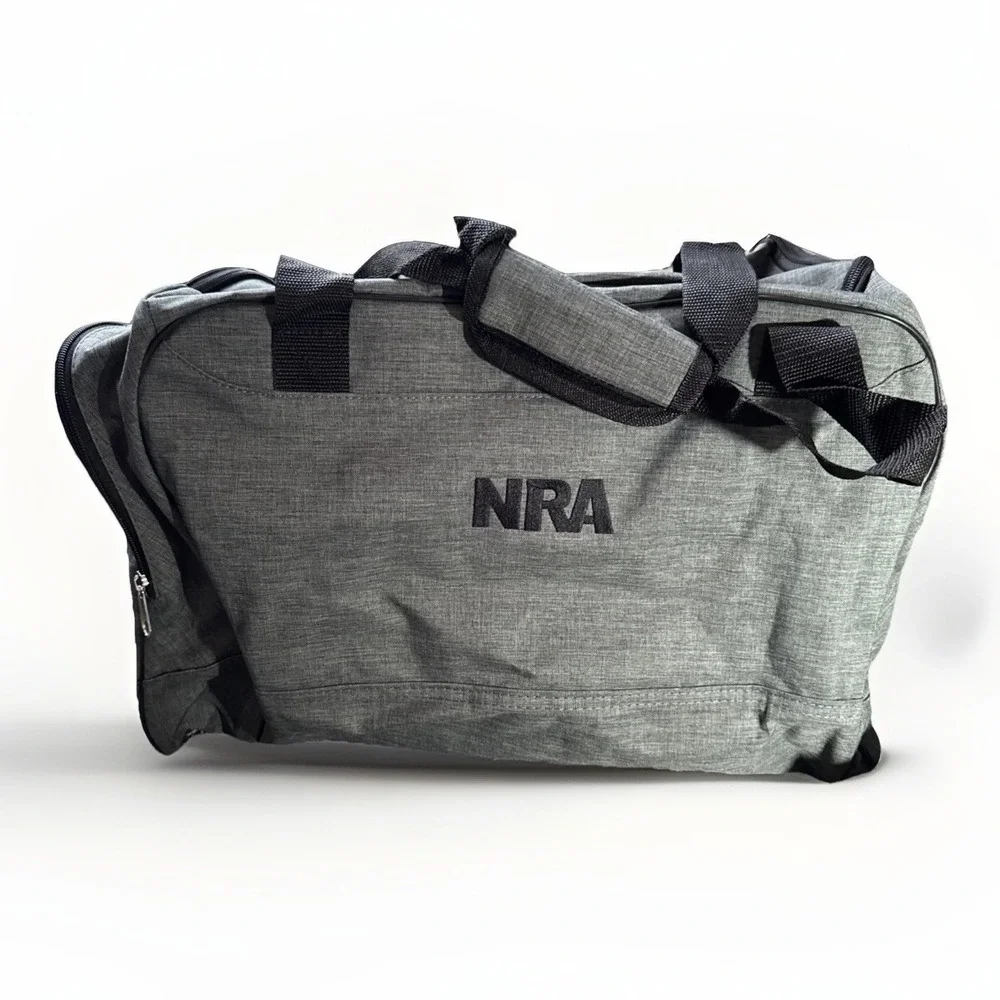 NRA National Rifle Association Black/Gray Duffel 19